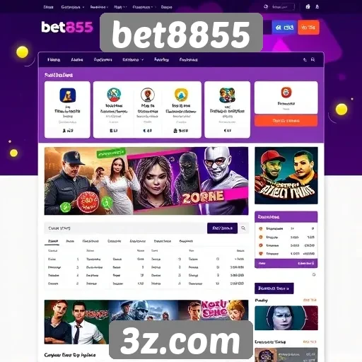 Interface e usabilidade do site bet8855
